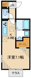 クレール相模原の物件間取画像